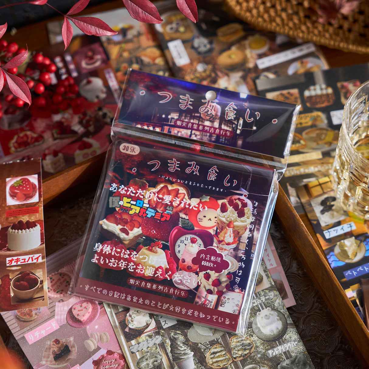 650pcs Retro Foods Sticker Book Series 2