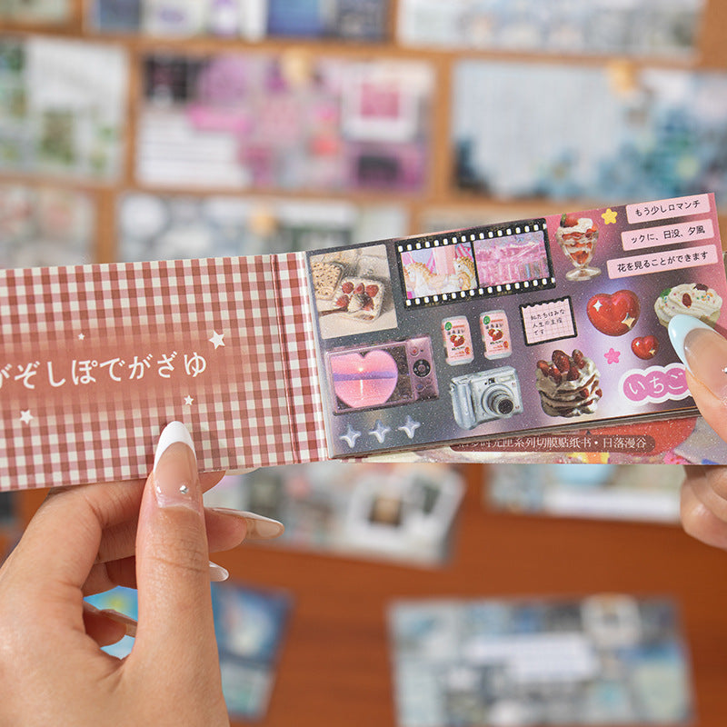 Retro Treasure Box Portable Sticker Book