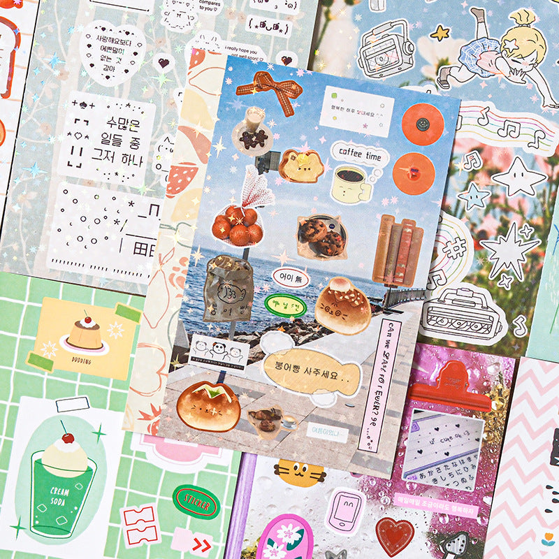 Kitty Diary M5 Retro Sticker Book