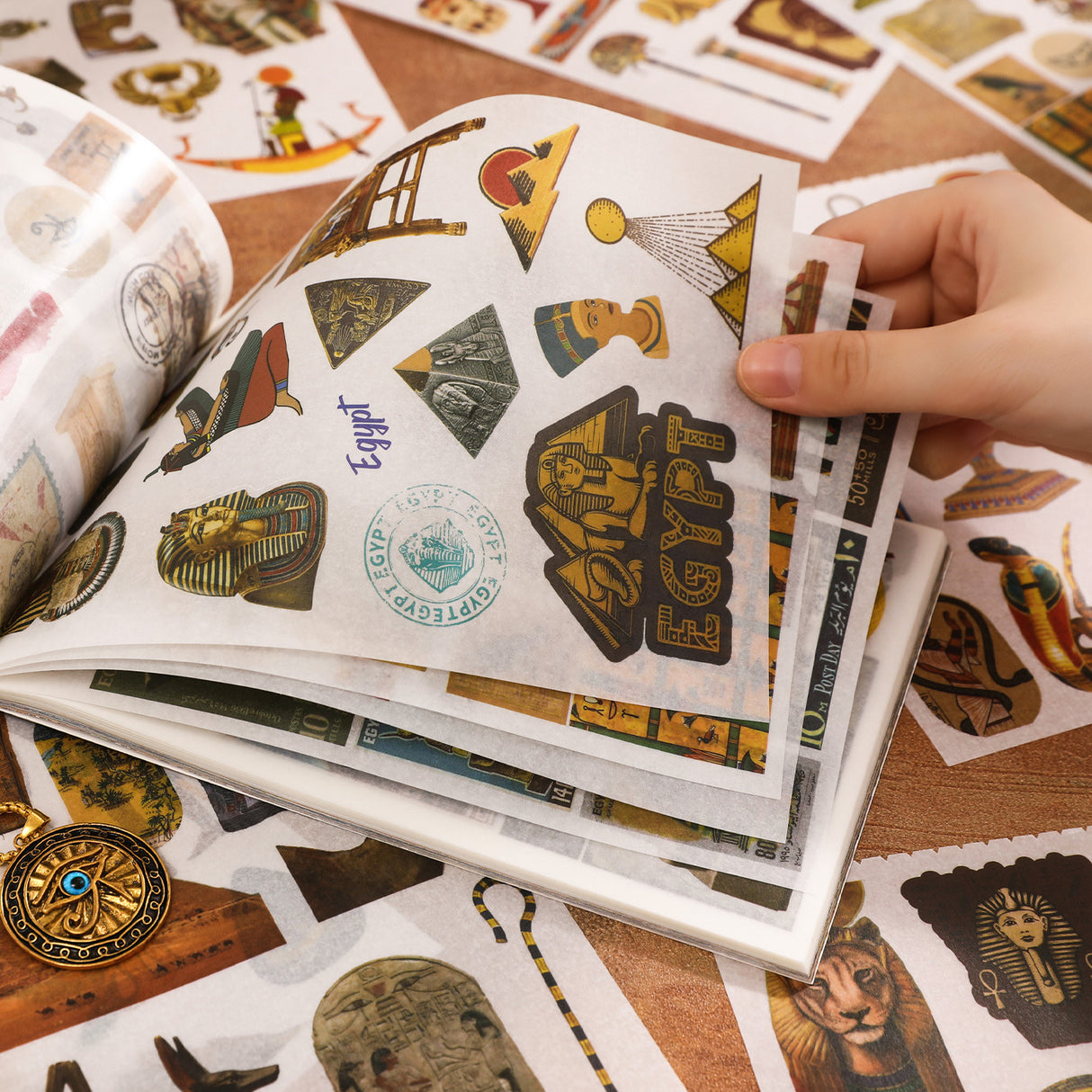 Ancient Egypt Vintage Sticker Book