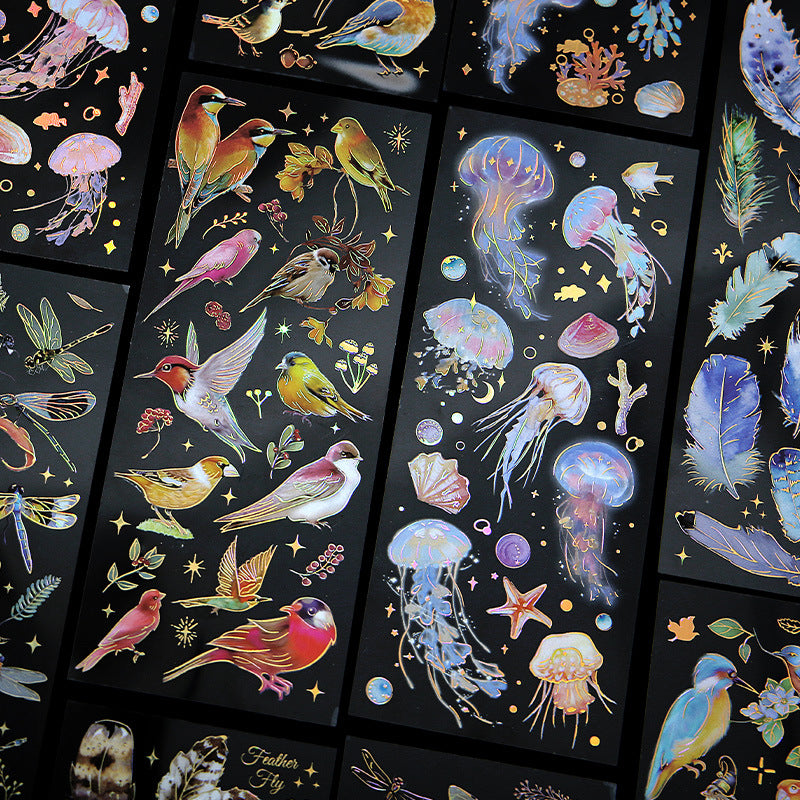 Aesthetice Creature Gold Foil Sticker Sheet