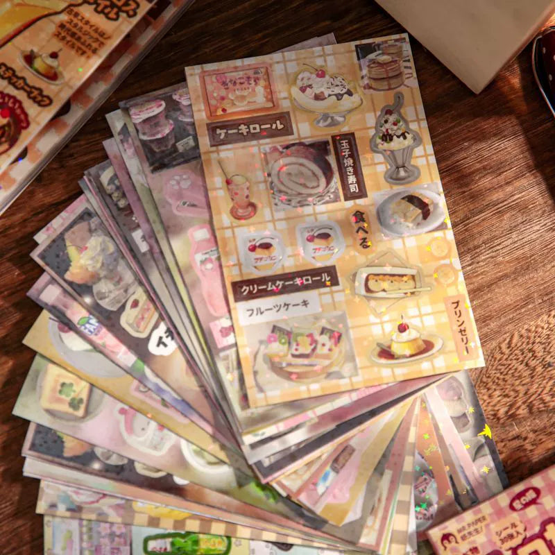 Foodies’ Love Retro Sticker Book