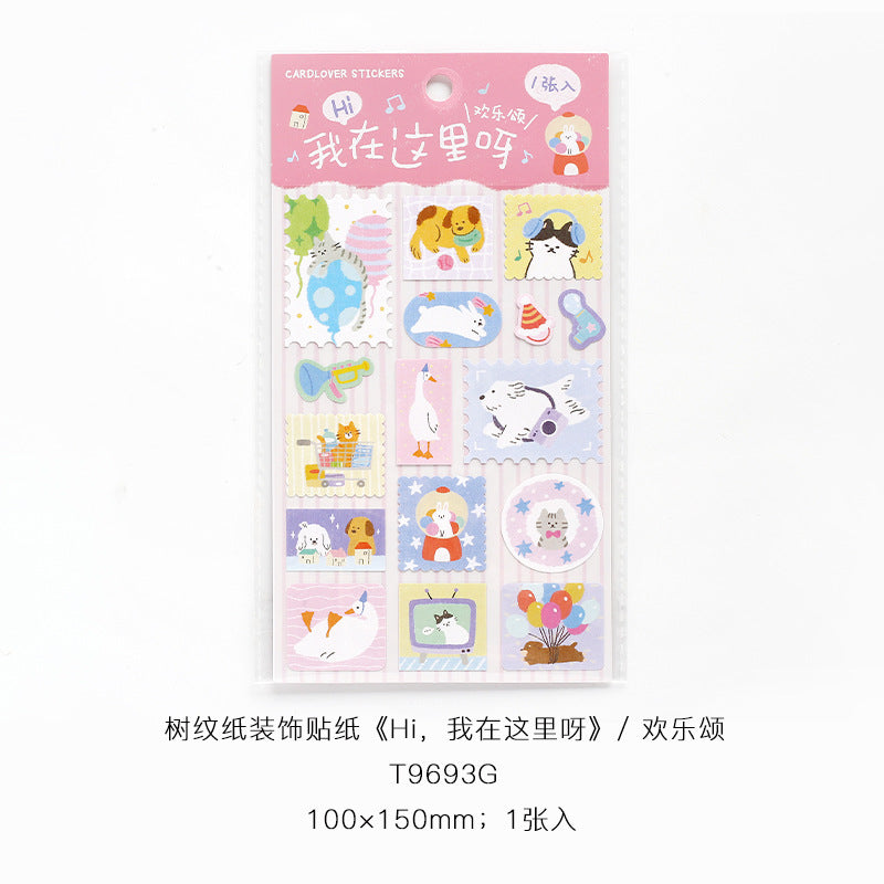 Kawaii Animal Sticker Sheet