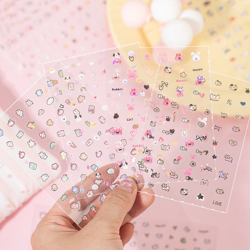 Adorable Creatures PET Nail Sticker Sheet
