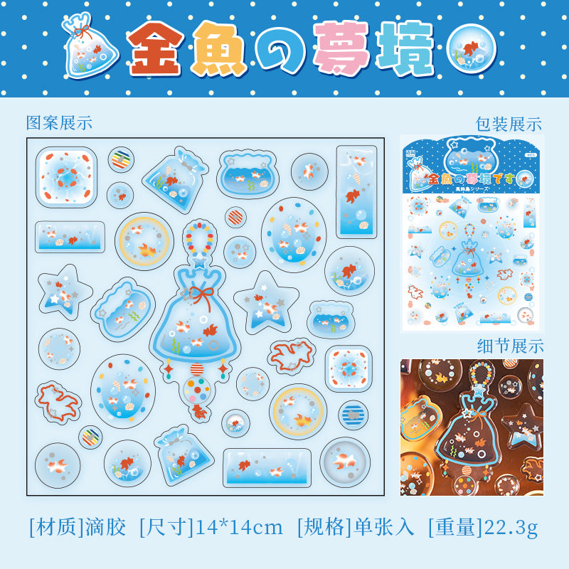 Wonderland 3D Sticker Series