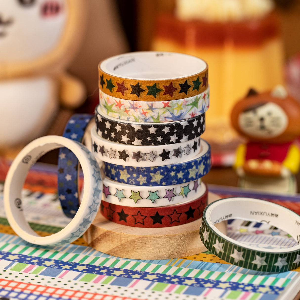 10 Rolls Retro Style Washi Tape Set