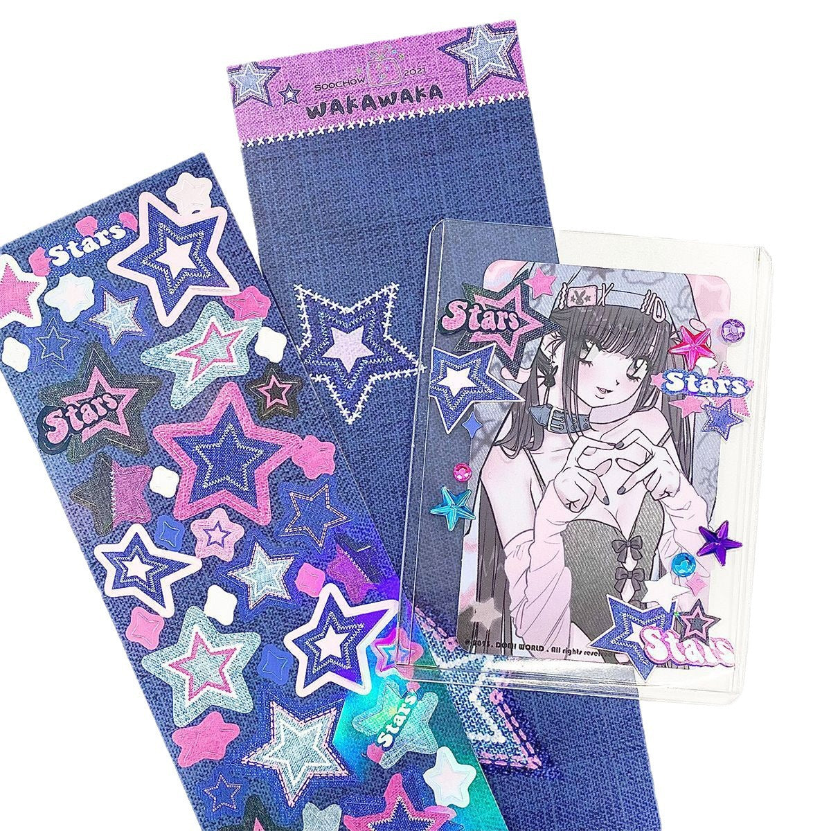Y2K Star Deco Sticker Sheet
