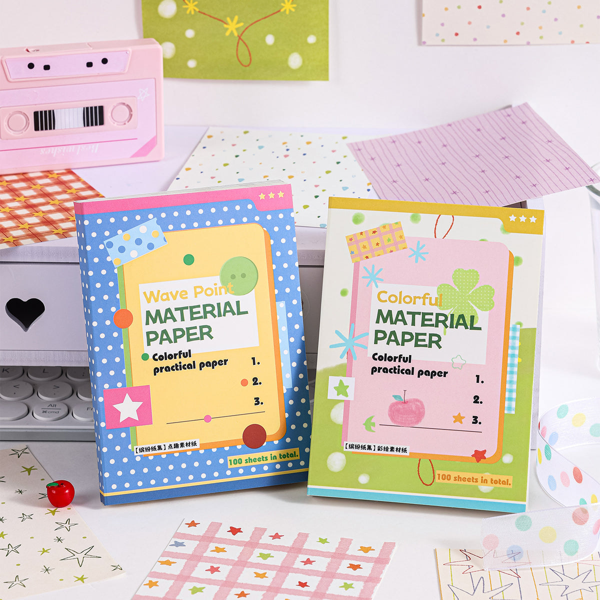 Aesthetic Background Journaling Material Paper