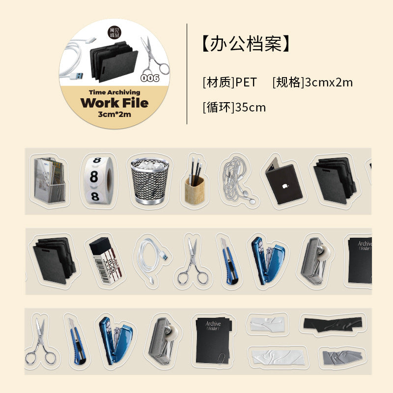 Time Organizer Clip Sticker Tape