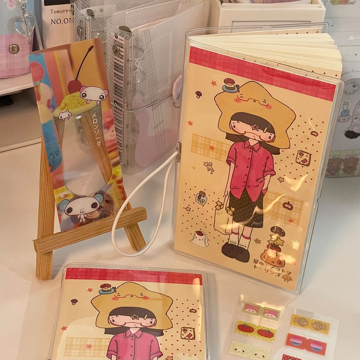 A6 Slim Girl Retro Journal Notebook