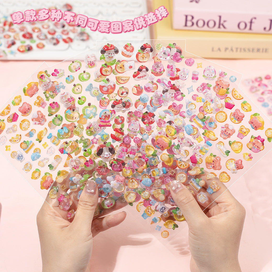 Candy Party 3D Sticker Sheet