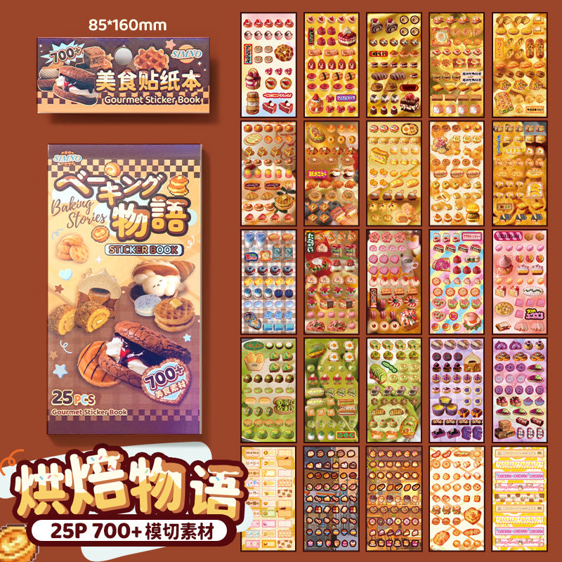 Delicious Collection Retro Sticker Book