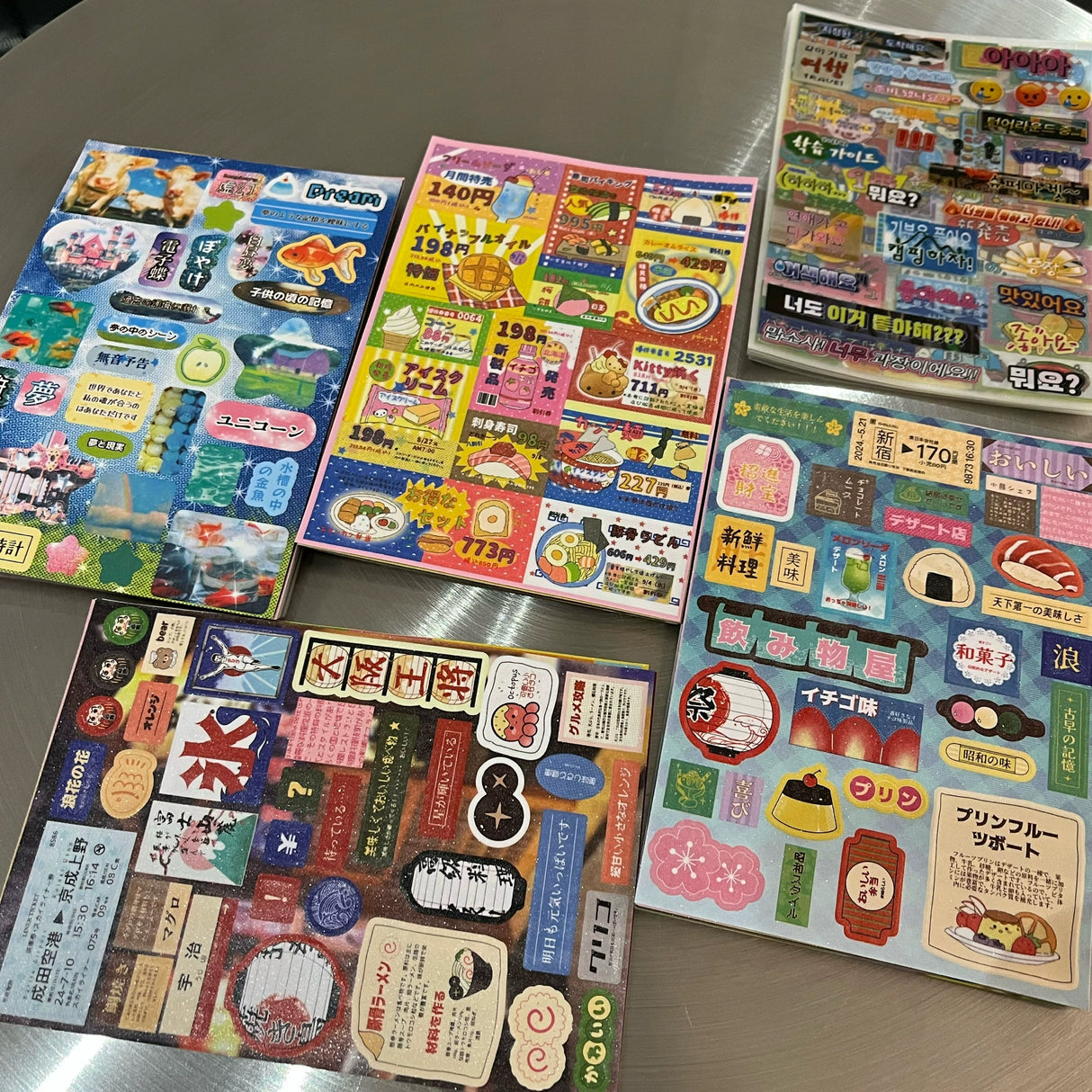 27 sheets Japanese Retro Sticker Bag