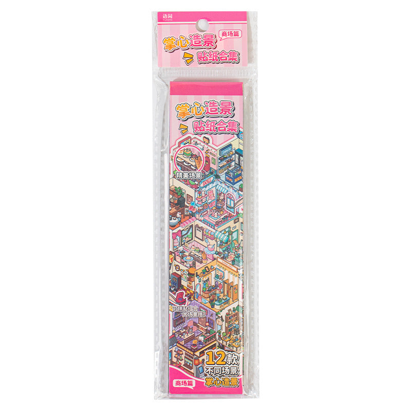 Miniature Rectangle Scene Sticker Book