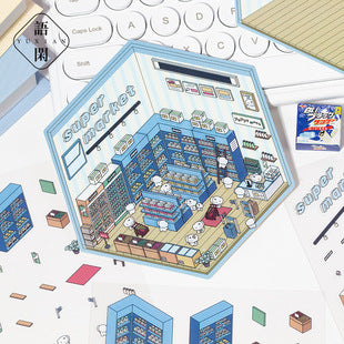 World Of Adventure Scene Sticker Sheet