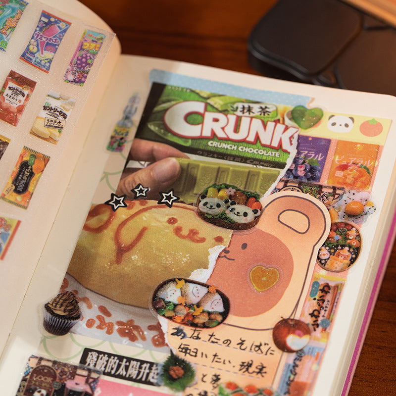 Retro Shop Glitter Sticker Tape