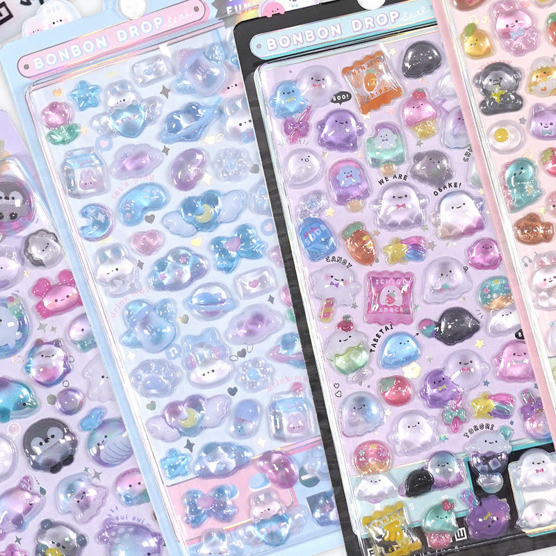 Cute Animal 3D Sticker Sheet Vol.2