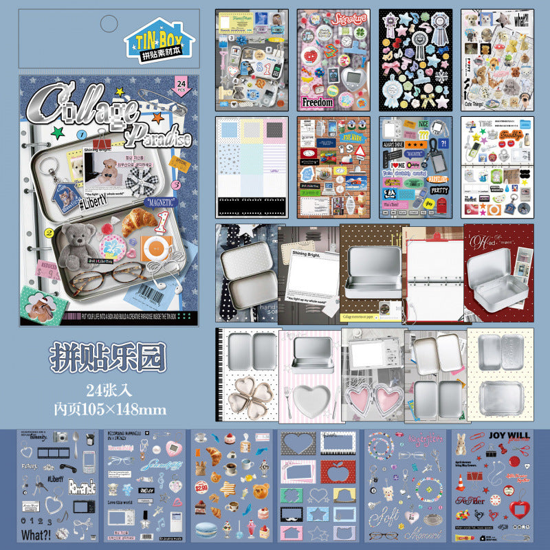 Scrapbooking Box Sticker Book Series