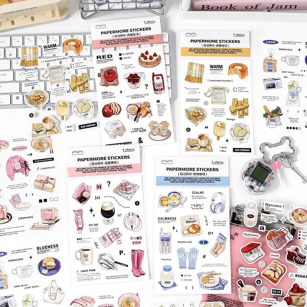 Diary Fragment Sticker Sheet