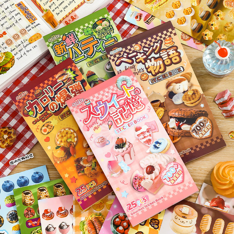 Delicious Collection Retro Sticker Book