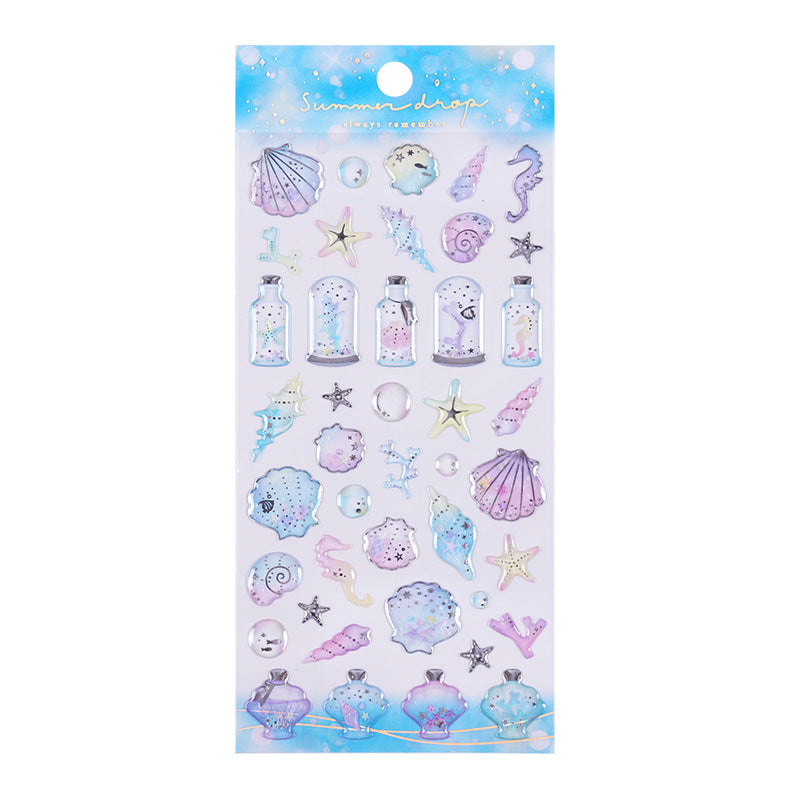 Ocean Series 3D Sticker Sheet