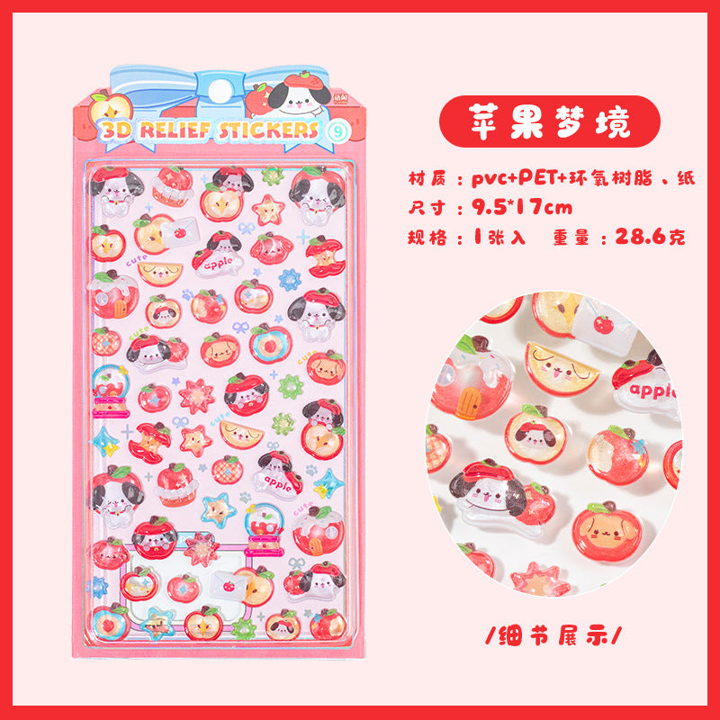Candy Party 3D Sticker Sheet