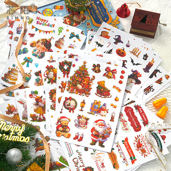 Happy Holiday Sticker Book
