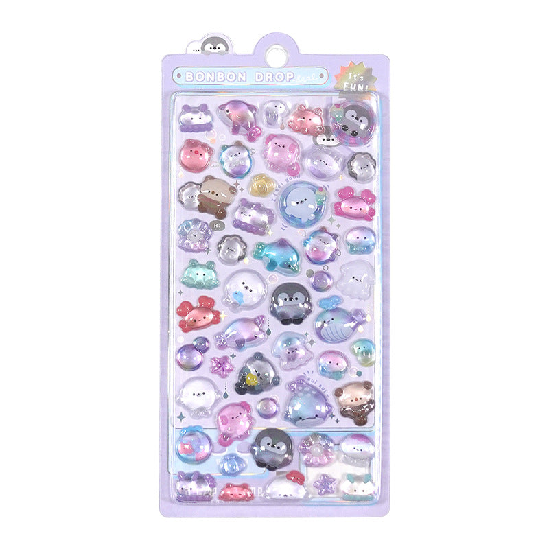 Cute Animal 3D Sticker Sheet Vol.2