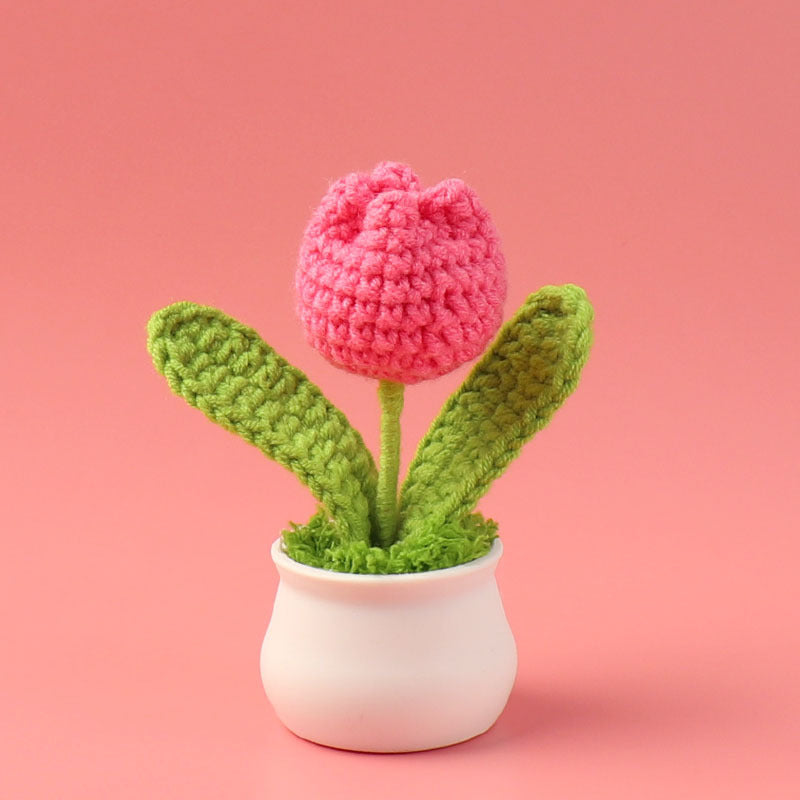 Rejoyce Handmade Crochet Potted Tulip