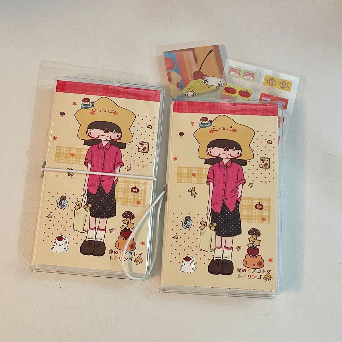 A6 Slim Girl Retro Journal Notebook