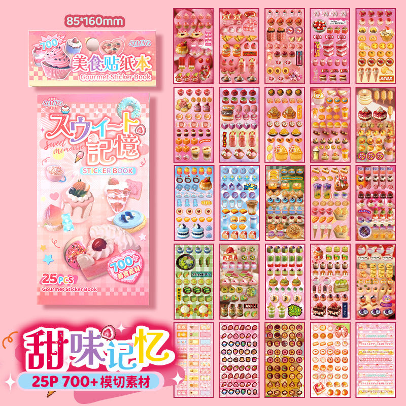 Delicious Collection Retro Sticker Book