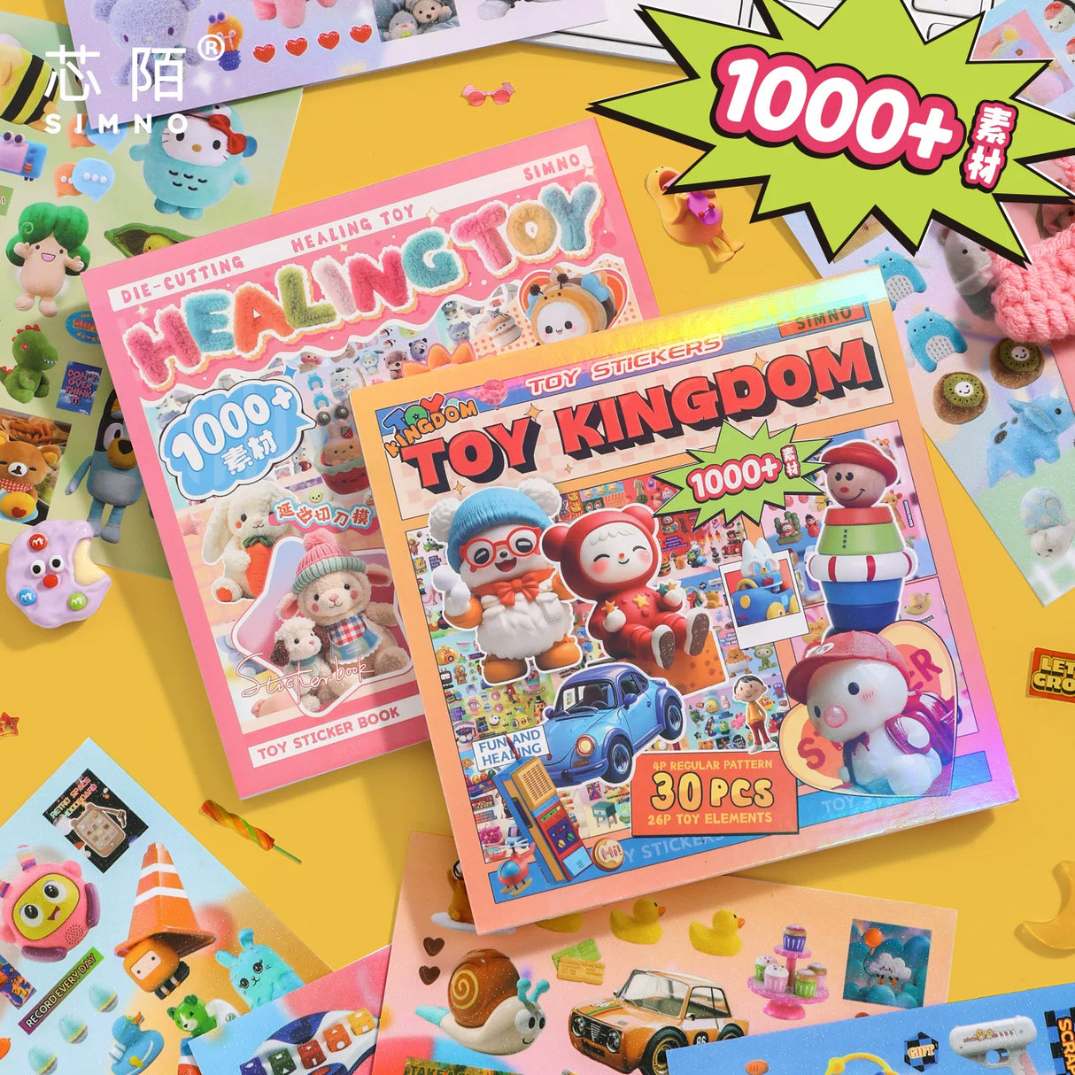 1000+pcs Toy Wonderland Sticker Book
