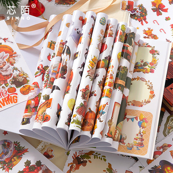 Happy Holiday Sticker Book