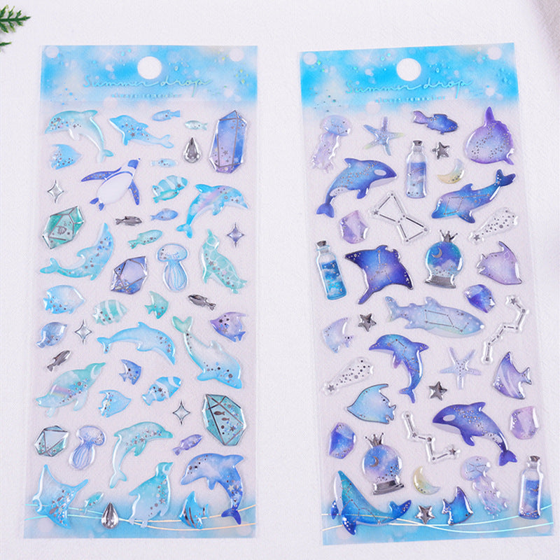 Ocean Series 3D Sticker Sheet