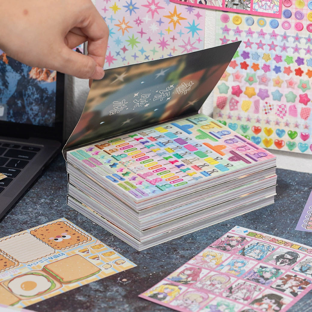 5 in 1 All Styles Retro Sticker Book