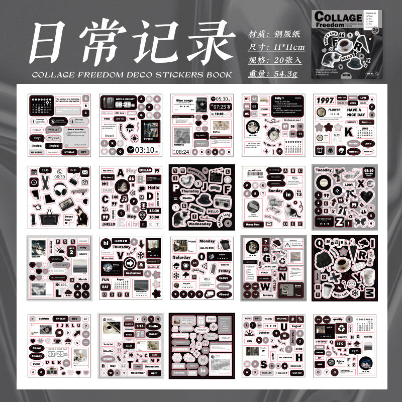 600pcs INS Style Deco Sticker Book