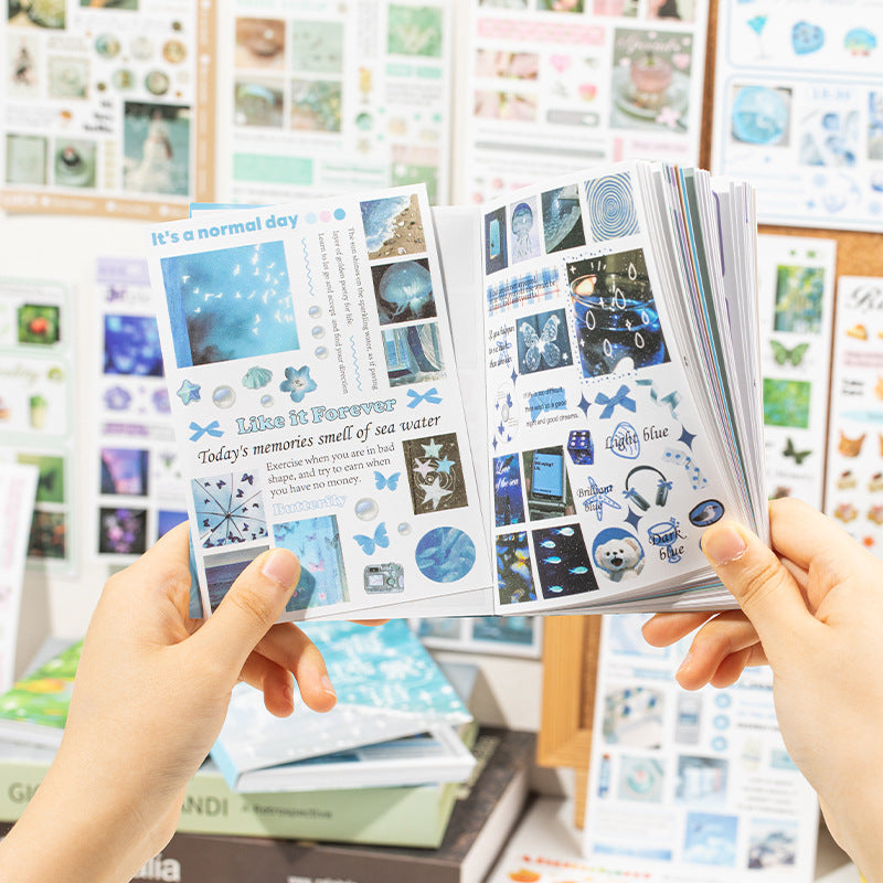 Summer Flipped Aesthetic Sticker Book