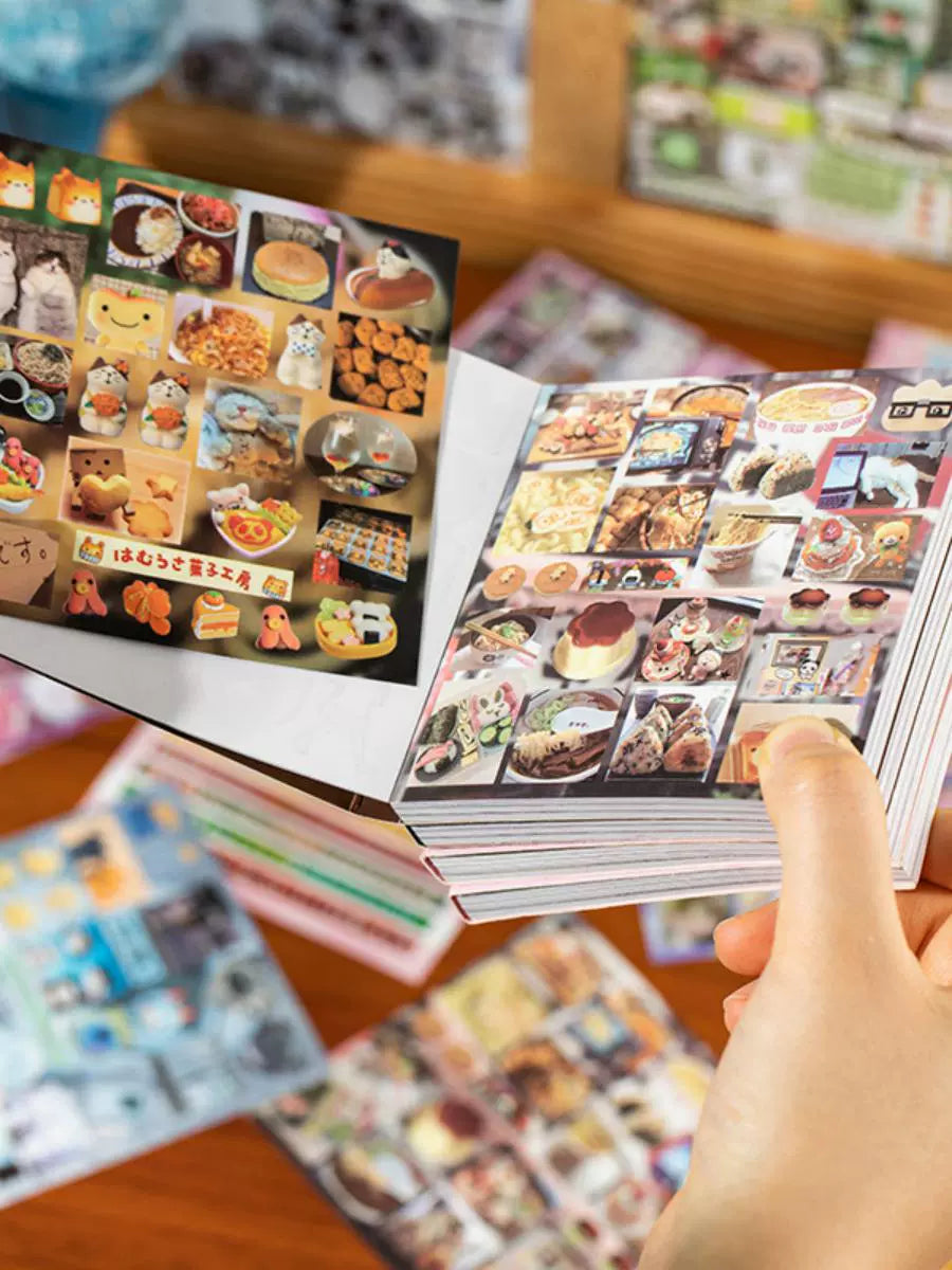 Happiness Memo Retro Sticker Book