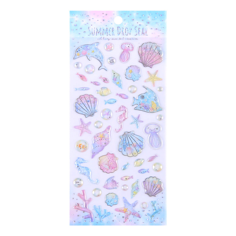 Ocean Series 3D Sticker Sheet