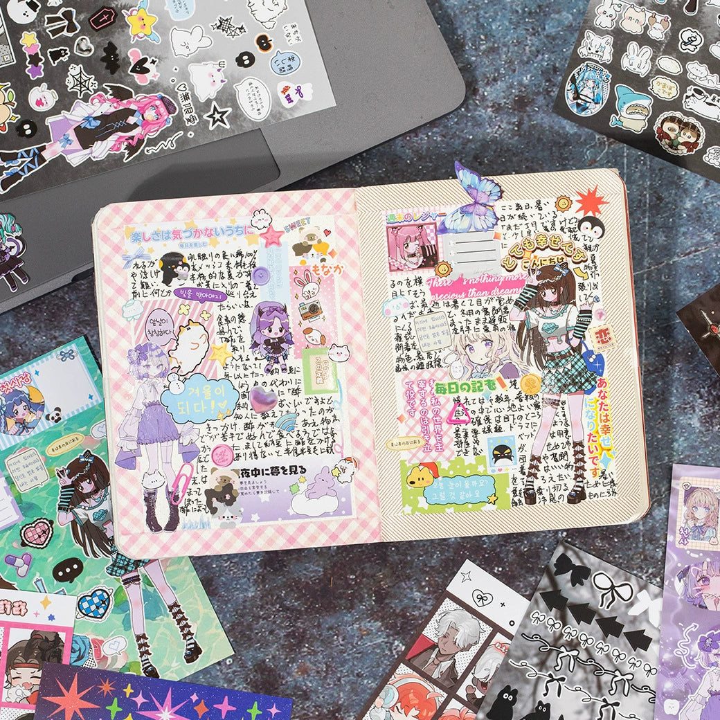 5 in 1 All Styles Retro Sticker Book