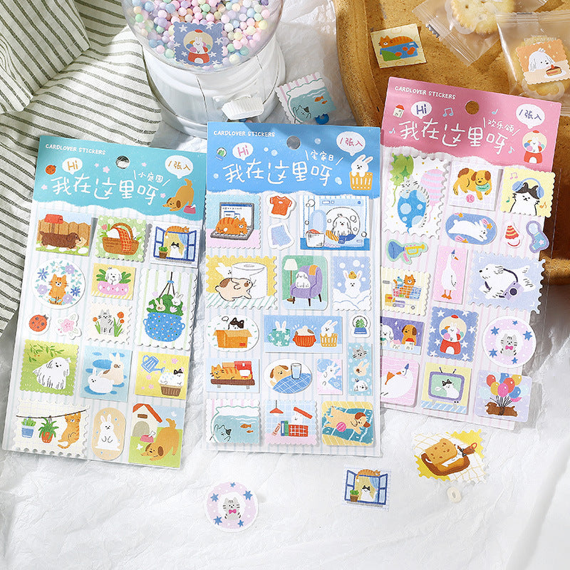 Kawaii Animal Sticker Sheet