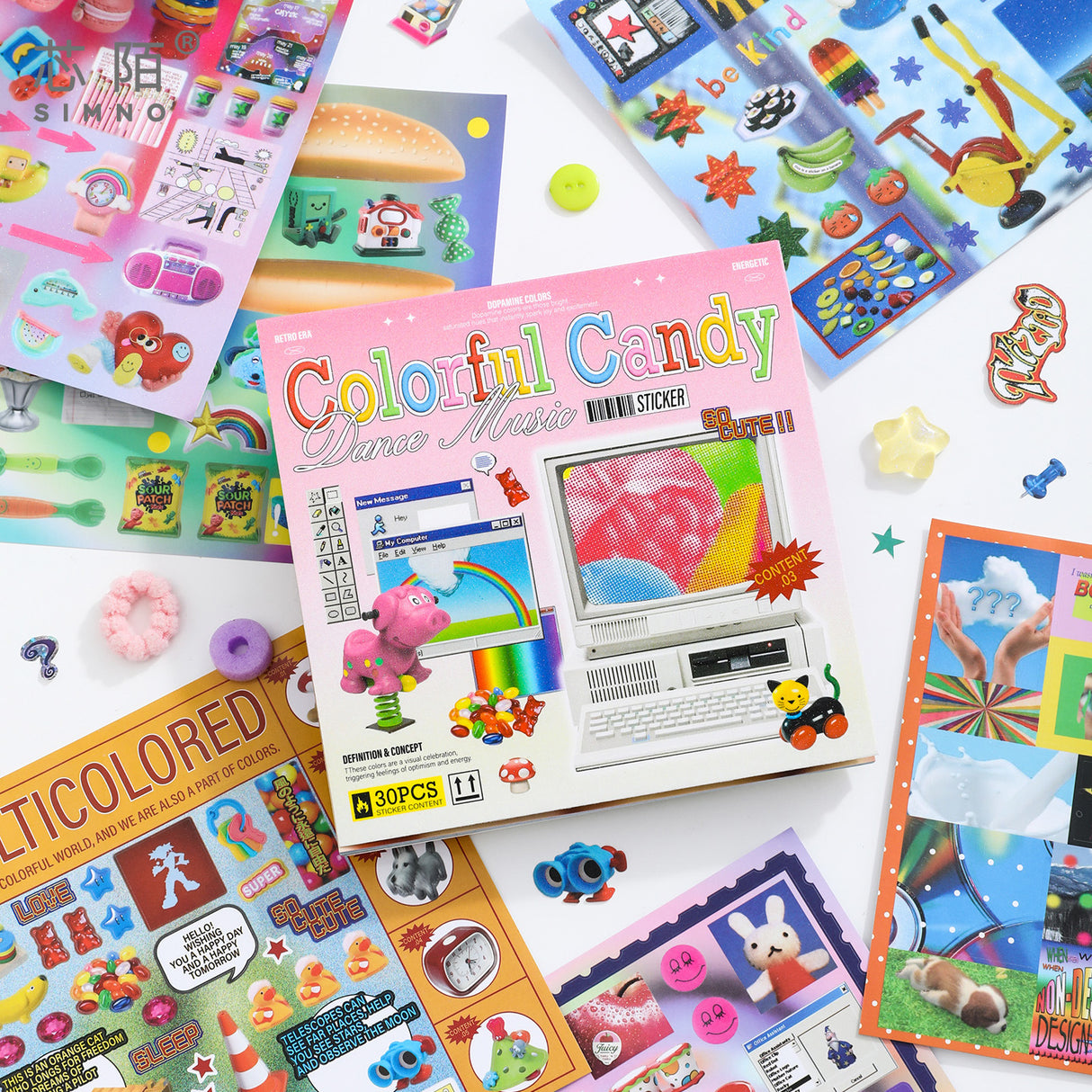 Back And Future Cyberpunk Sticker Book