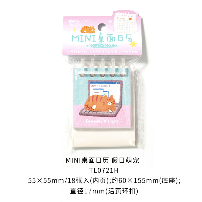 Cute Mini Desk Calendar