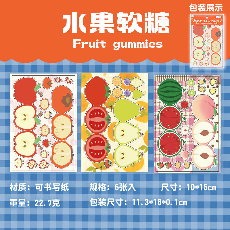 Sweet Cheese Creative Paper Craft Sticker Pack