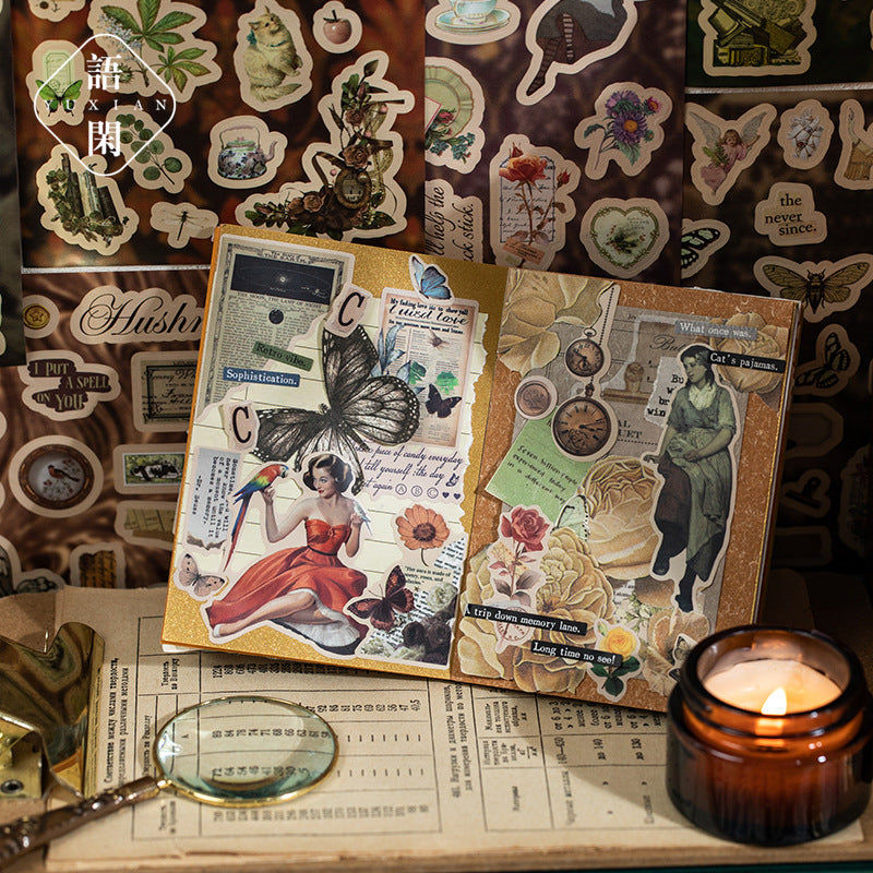 Classical Museum Vintage Sticker Book