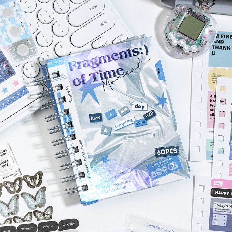2500pcs Fragments of Time Coil Sticker Book