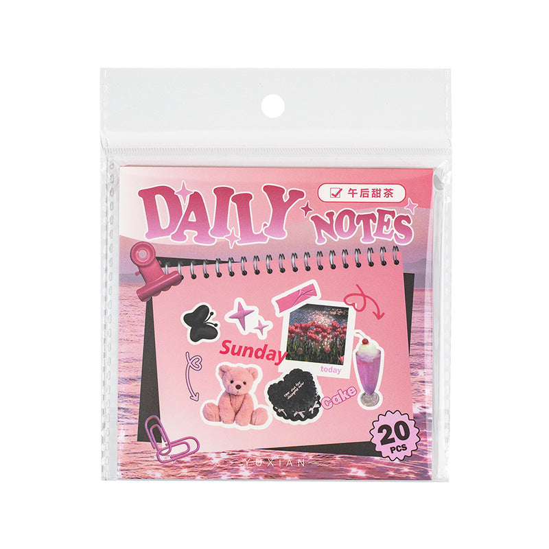 Insta Aesthetic Style Square Sticker Book