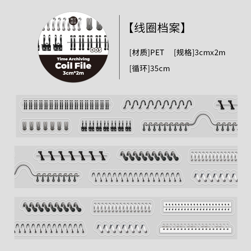 Time Organizer Clip Sticker Tape