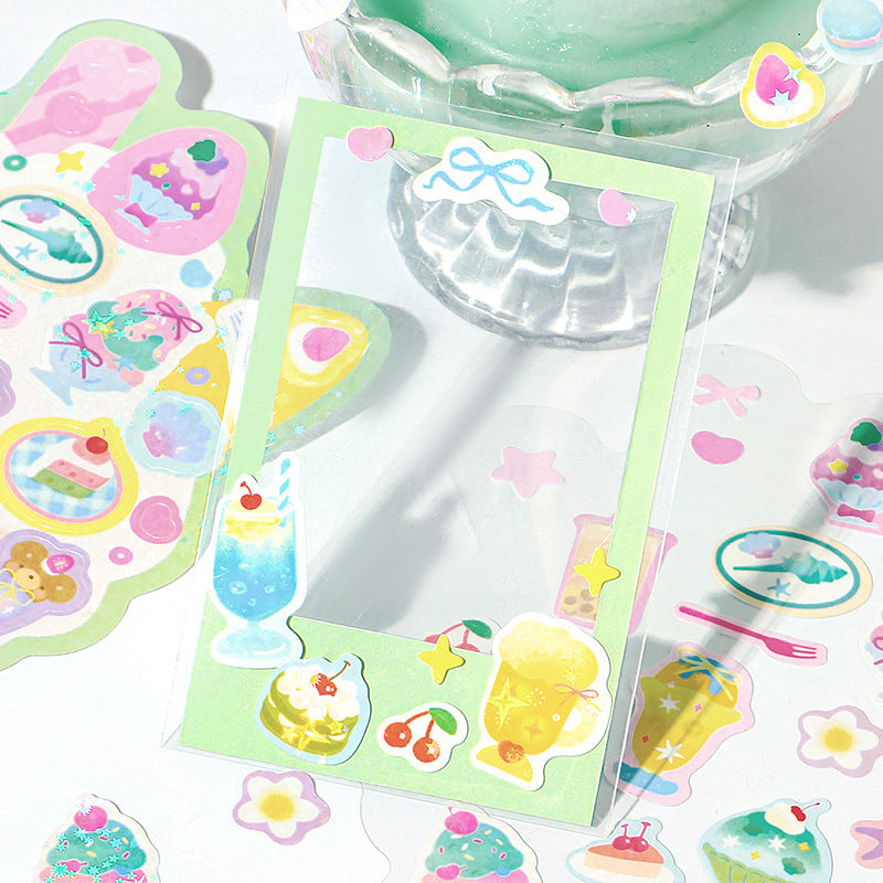 Leisure Summer Glitter Sticker Sheet