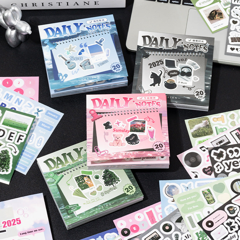 Insta Aesthetic Style Square Sticker Book